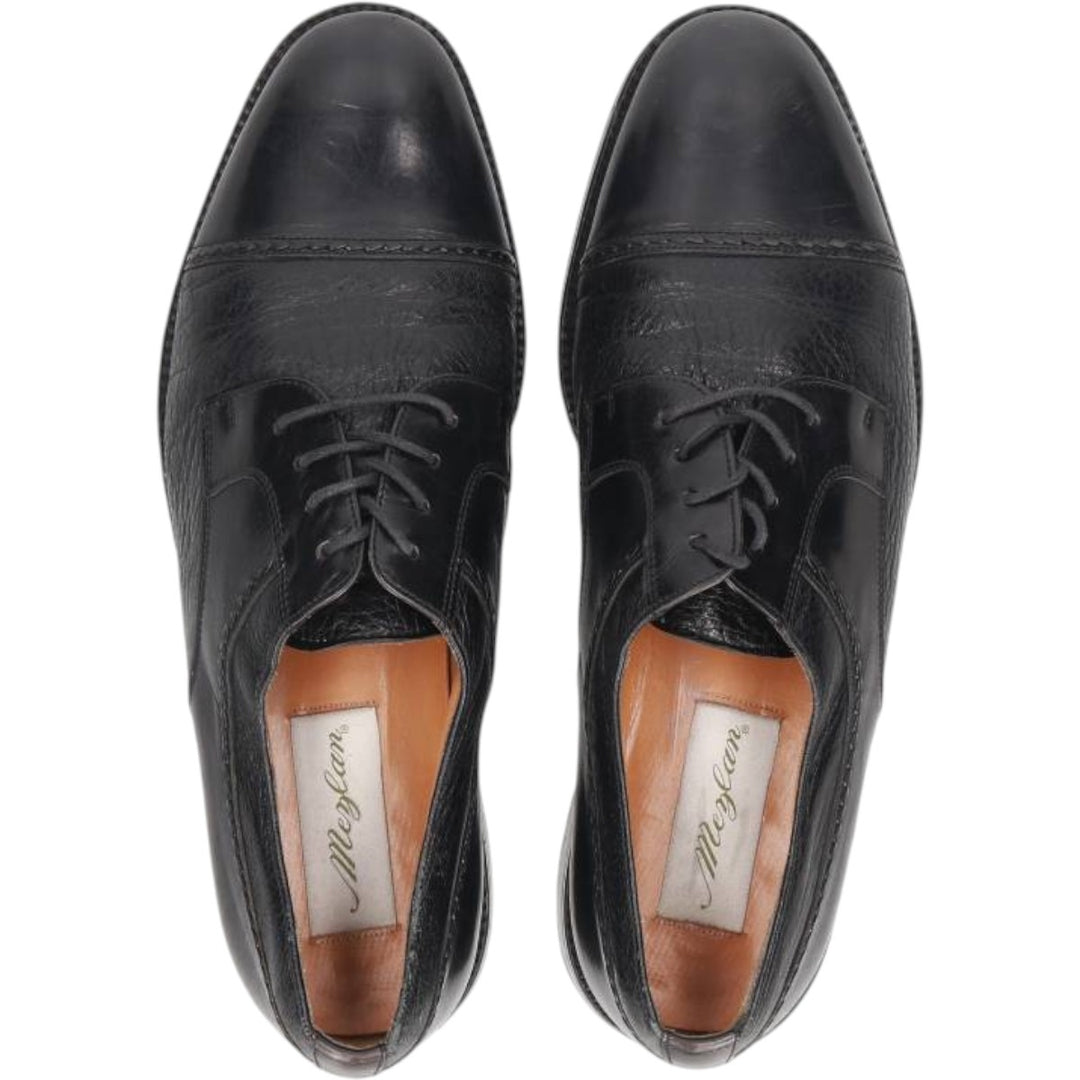 Mezlan Straight Tip Shoes, Made in Spain, Size 10 M Men's 28.0cm genuine leather black type Vintage Second Hand