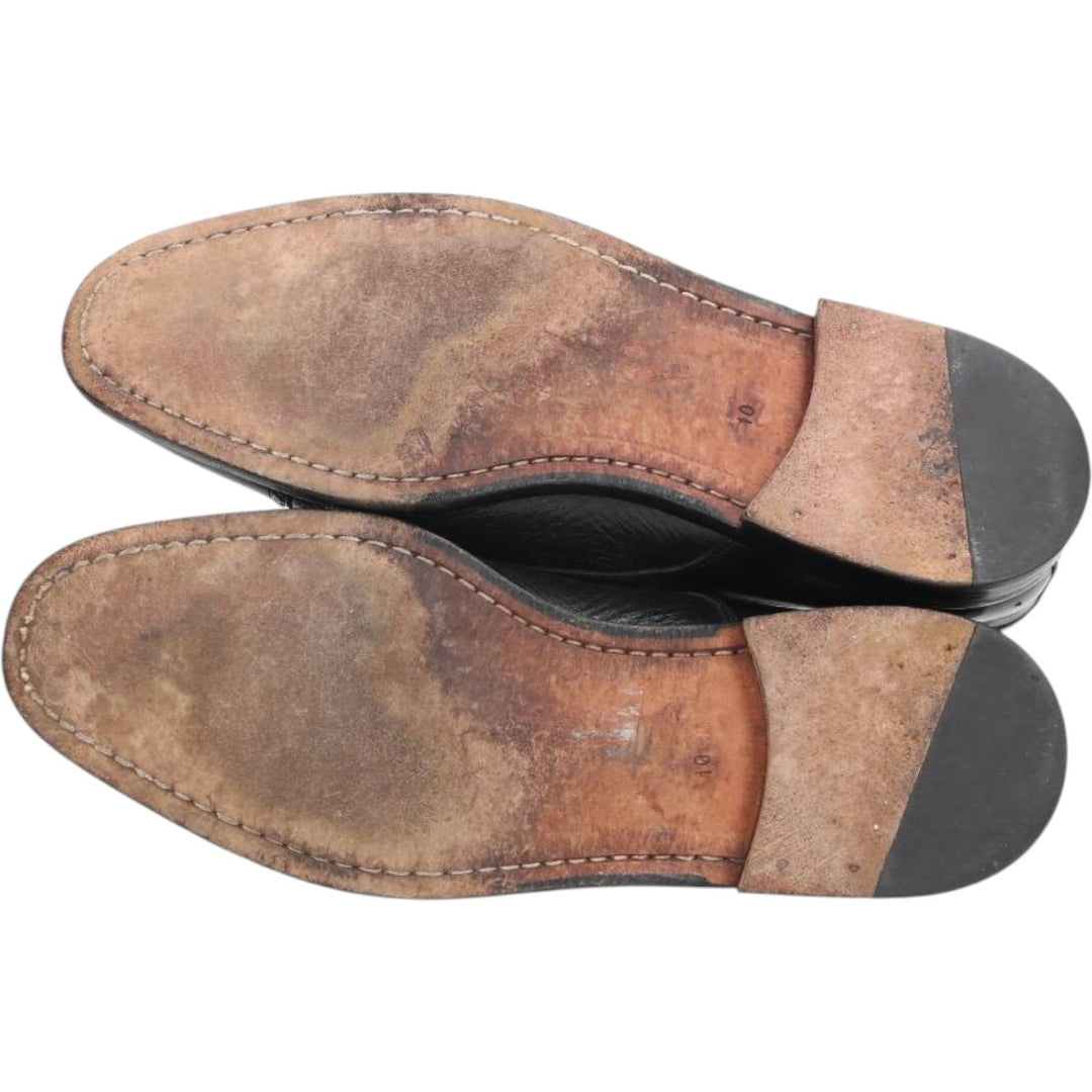 Mezlan Straight Tip Shoes, Made in Spain, Size 10 M Men's 28.0cm genuine leather black type Vintage Second Hand
