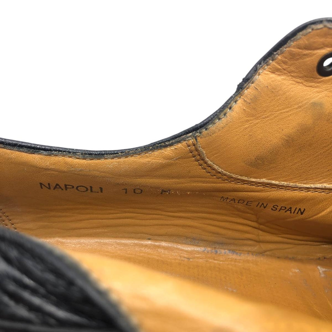 Mezlan Straight Tip Shoes, Made in Spain, Size 10 M Men's 28.0cm genuine leather black type Vintage Second Hand