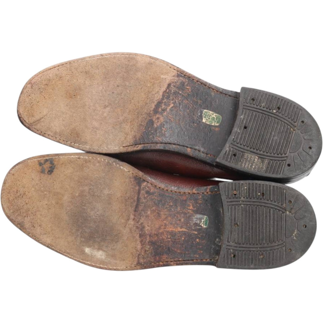GUARDS Straight Tip Shoes, Made in the UK, 9D Men's 27.5cm genuine leather brown type Vintage Second Hand
