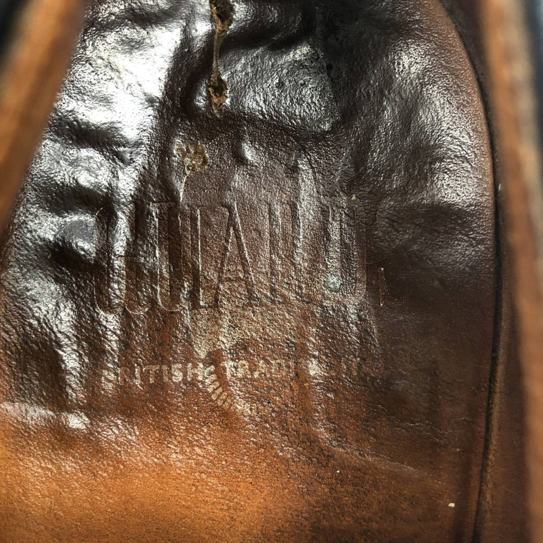 GUARDS Straight Tip Shoes, Made in the UK, 9D Men's 27.5cm genuine leather brown type Vintage Second Hand
