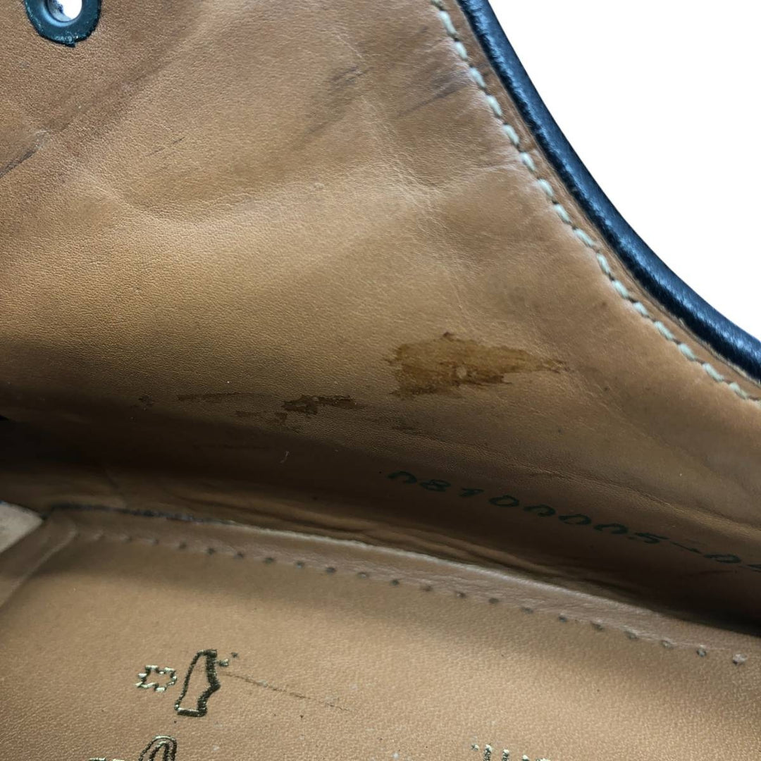 SIOUX Plain Toe Shoes, Made in Europe, Size 8 1/2 Men's 27.0cm genuine leather black type Vintage Second Hand