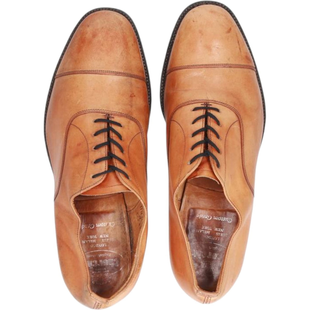 Church's Straight Tip Shoes, Made in England, 75g Men's 26.0cm unclear beige type brown Vintage Second Hand