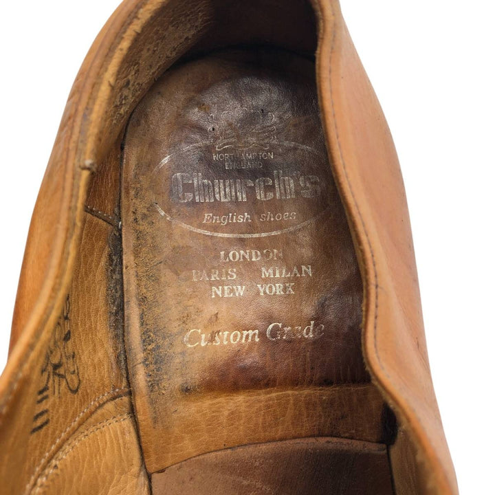 Church's Straight Tip Shoes, Made in England, 75g Men's 26.0cm unclear beige type brown Vintage Second Hand
