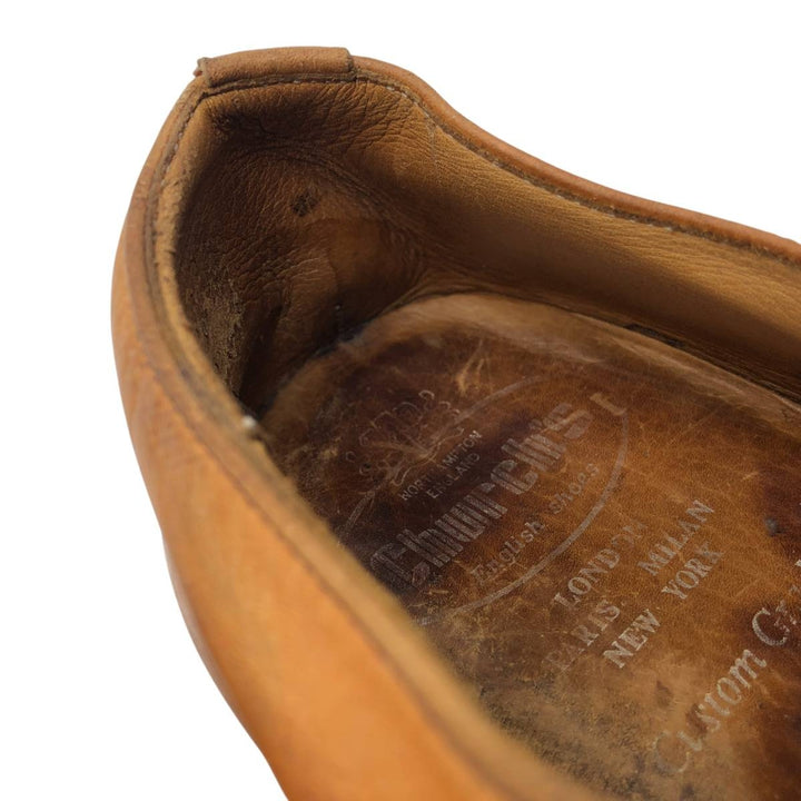 Church's Straight Tip Shoes, Made in England, 75g Men's 26.0cm unclear beige type brown Vintage Second Hand