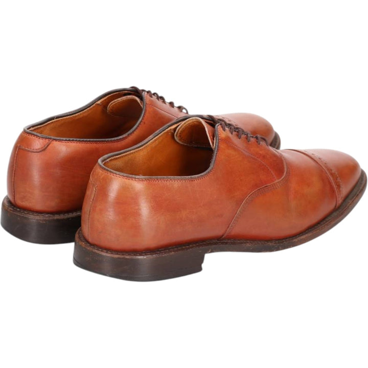 Allen Edmonds Byron Straight Tip Shoes, Made in USA, Size 9 Men's 27.0cm unclear brown type Vintage Second Hand