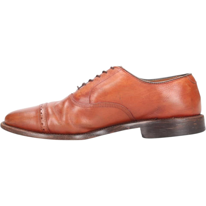 Allen Edmonds Byron Straight Tip Shoes, Made in USA, Size 9 Men's 27.0cm unclear brown type Vintage Second Hand