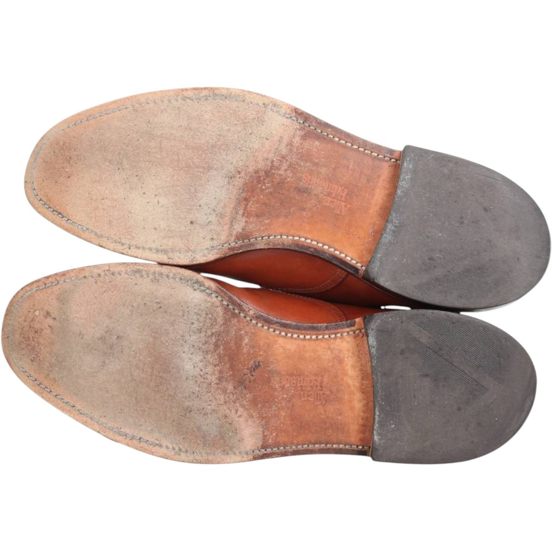 Allen Edmonds Byron Straight Tip Shoes, Made in USA, Size 9 Men's 27.0cm unclear brown type Vintage Second Hand