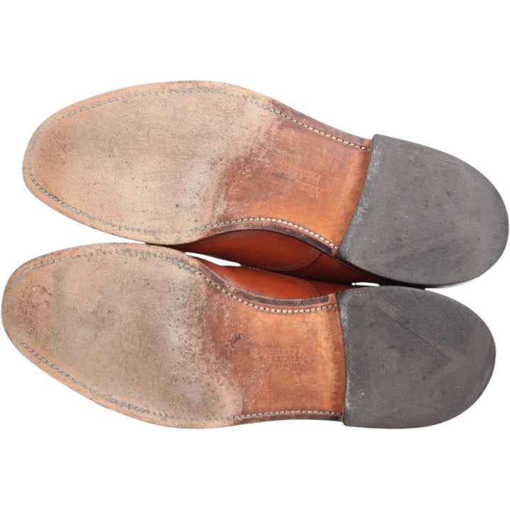 Allen Edmonds Byron Straight Tip Shoes, Made in USA, Size 9 Men's 27.0cm unclear brown type Vintage Second Hand