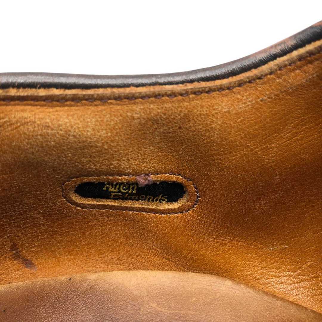 Allen Edmonds Byron Straight Tip Shoes, Made in USA, Size 9 Men's 27.0cm unclear brown type Vintage Second Hand