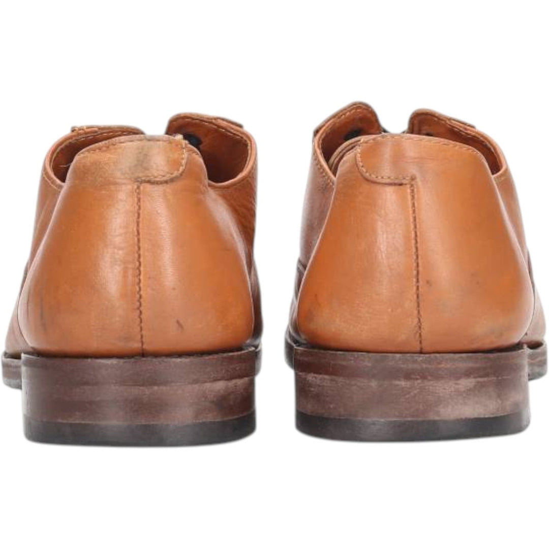 Samuel Windsor semi-brogue plain-toe shoes, size 10, made in England Men's 28.5cm genuine leather Camel type Vintage Second Hand