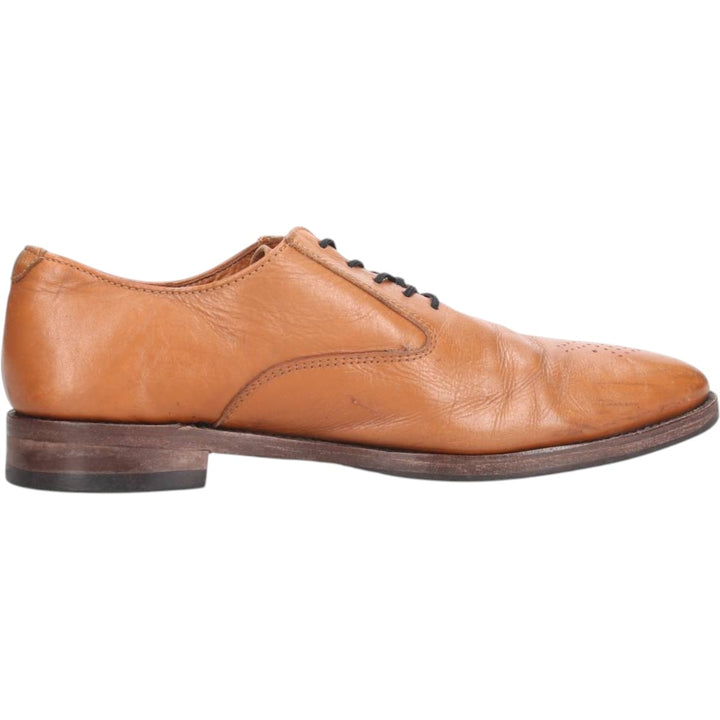 Samuel Windsor semi-brogue plain-toe shoes, size 10, made in England Men's 28.5cm genuine leather Camel type Vintage Second Hand