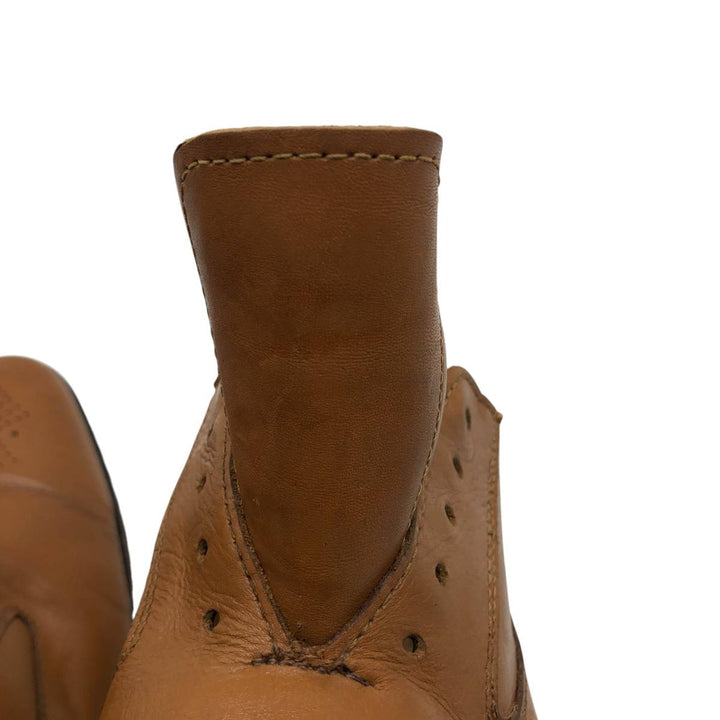 Samuel Windsor semi-brogue plain-toe shoes, size 10, made in England Men's 28.5cm genuine leather Camel type Vintage Second Hand