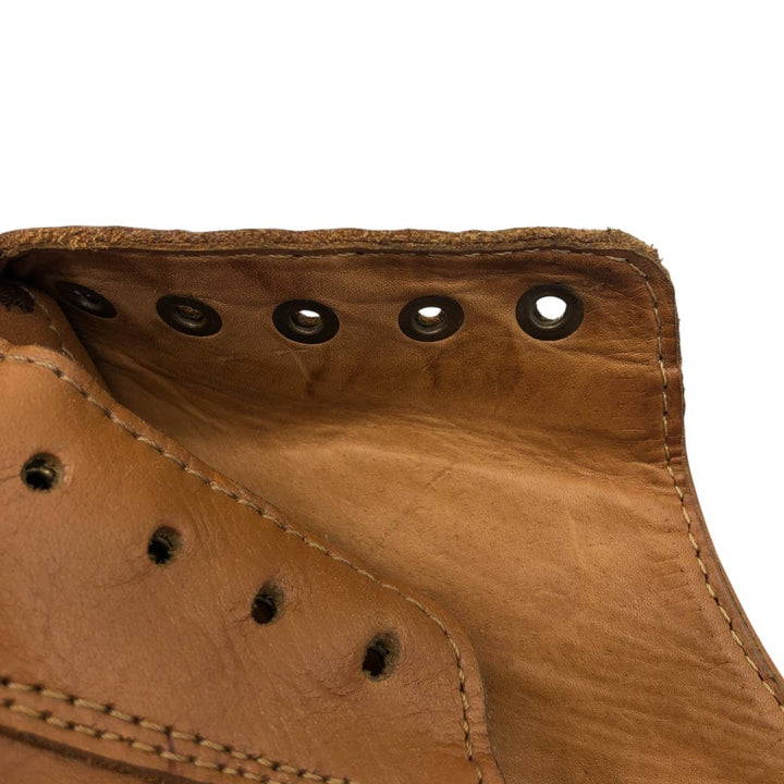 Samuel Windsor semi-brogue plain-toe shoes, size 10, made in England Men's 28.5cm genuine leather Camel type Vintage Second Hand
