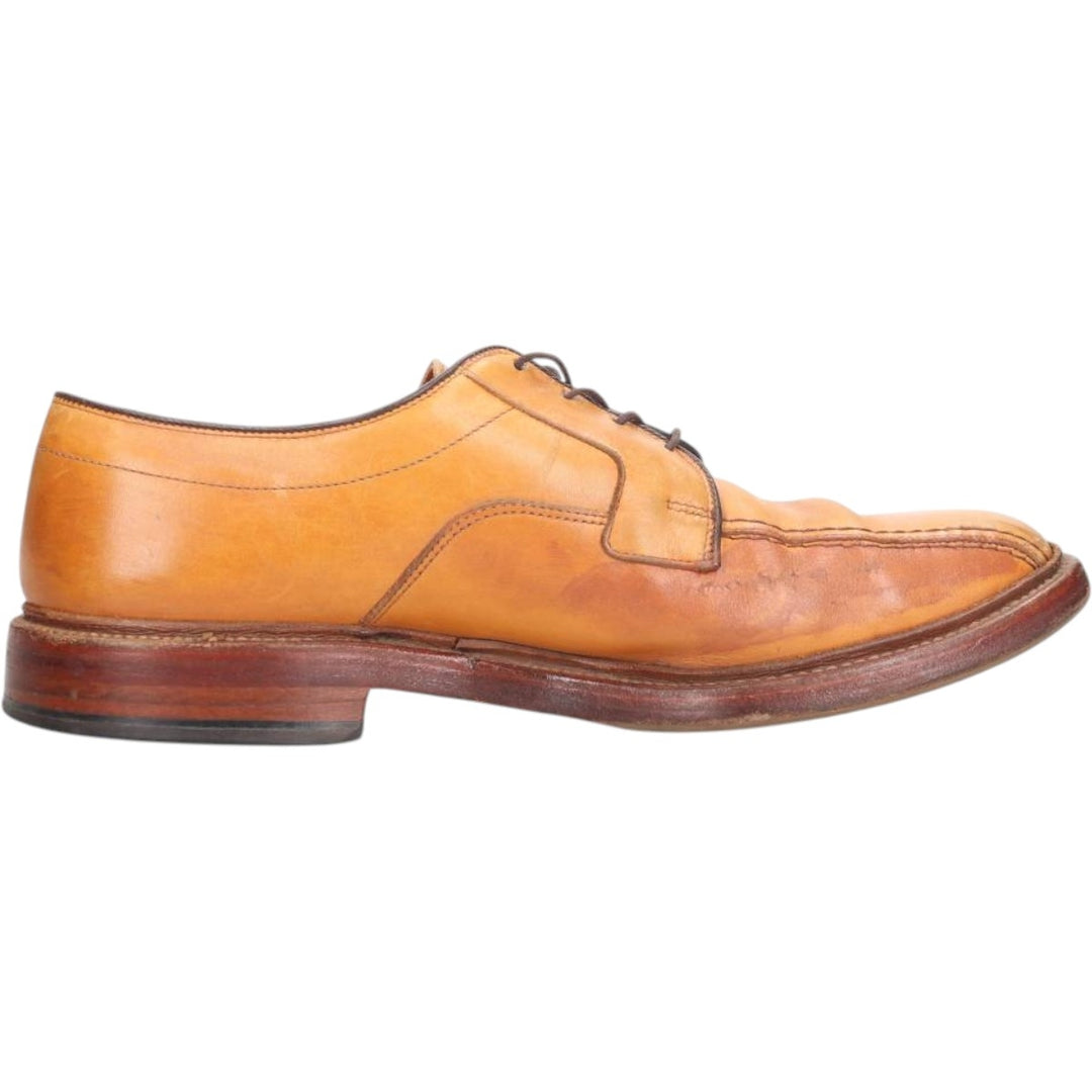 Allen Edmonds Hillcrest Swirl Mocha Leather Shoes, Size 9, Made in USA Men's 27.0cm genuine leather brown type Vintage Second Hand