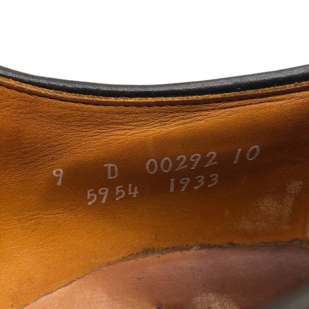 Allen Edmonds Hillcrest Swirl Mocha Leather Shoes, Size 9, Made in USA Men's 27.0cm genuine leather brown type Vintage Second Hand