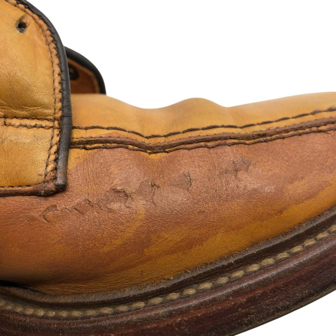 Allen Edmonds Hillcrest Swirl Mocha Leather Shoes, Size 9, Made in USA Men's 27.0cm genuine leather brown type Vintage Second Hand