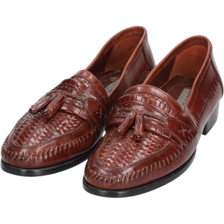Stacy Adams STACY ADAMS Braided Tassel Loafers, Size 8.5/2M, Men's, Size 10.4" /saa013666 Men's 26.5cm genuine leather brown type Vintage Second Hand
