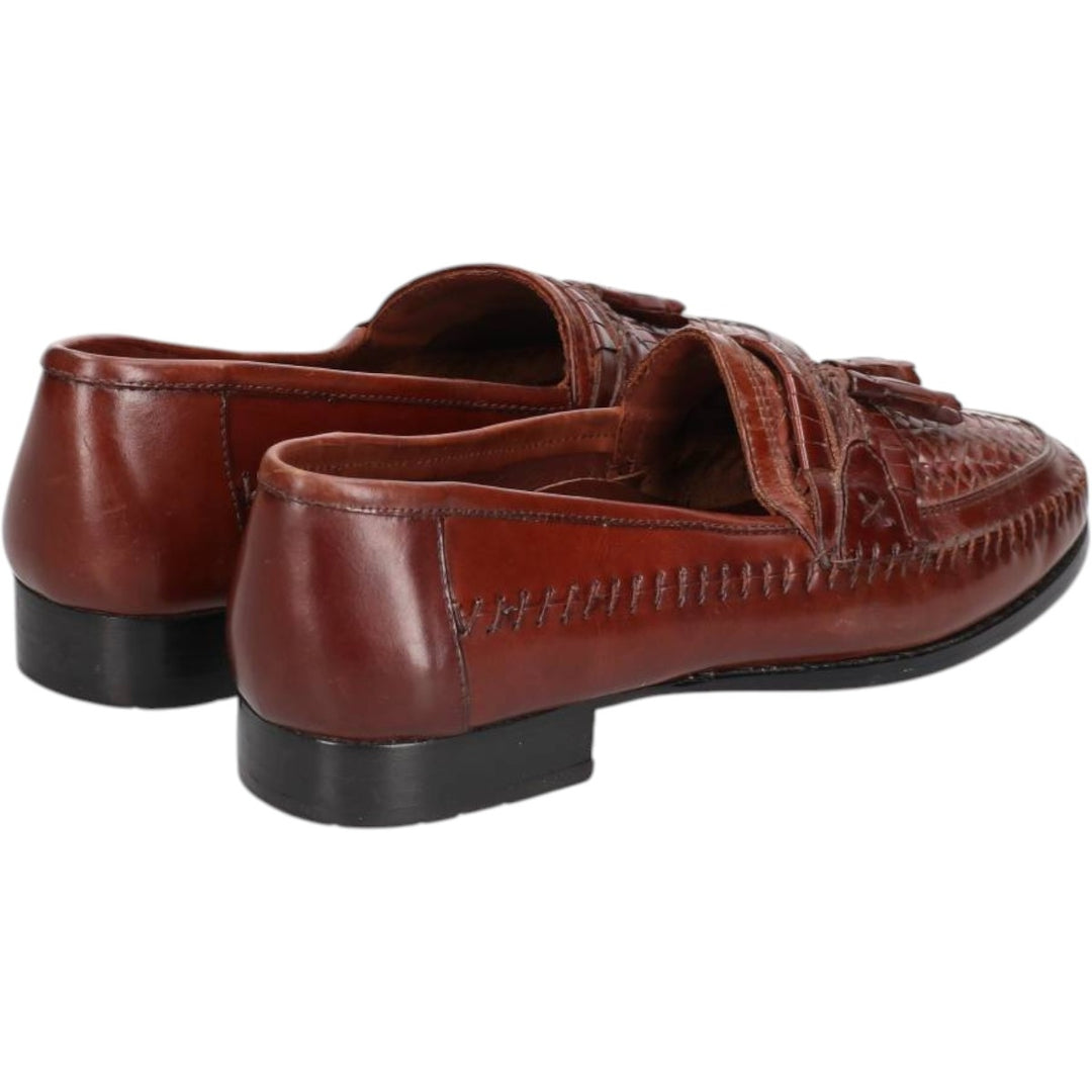 Stacy Adams STACY ADAMS Braided Tassel Loafers, Size 8.5/2M, Men's, Size 10.4" /saa013666 Men's 26.5cm genuine leather brown type Vintage Second Hand
