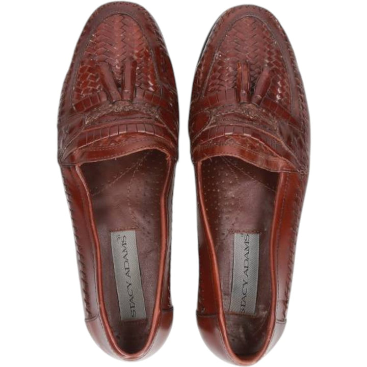 Stacy Adams STACY ADAMS Braided Tassel Loafers, Size 8.5/2M, Men's, Size 10.4" /saa013666 Men's 26.5cm genuine leather brown type Vintage Second Hand