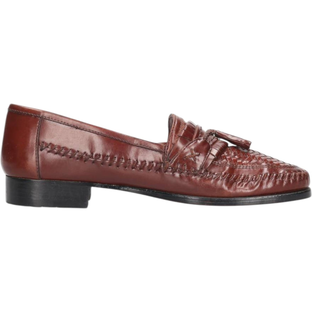 Stacy Adams STACY ADAMS Braided Tassel Loafers, Size 8.5/2M, Men's, Size 10.4" /saa013666 Men's 26.5cm genuine leather brown type Vintage Second Hand