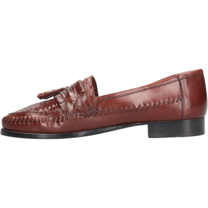 Stacy Adams STACY ADAMS Braided Tassel Loafers, Size 8.5/2M, Men's, Size 10.4" /saa013666 Men's 26.5cm genuine leather brown type Vintage Second Hand