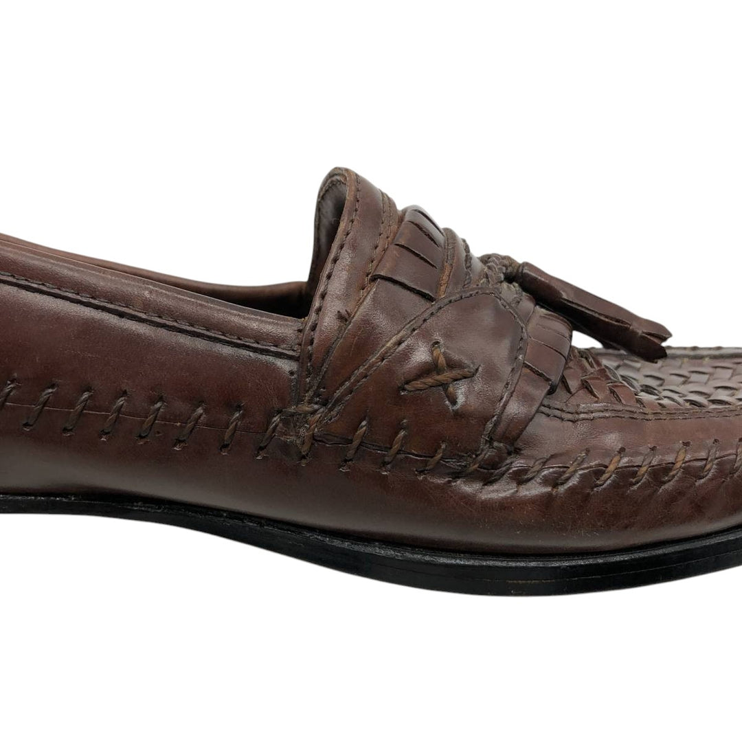 Stacy Adams STACY ADAMS Braided Tassel Loafers, Size 8.5/2M, Men's, Size 10.4" /saa013666 Men's 26.5cm genuine leather brown type Vintage Second Hand