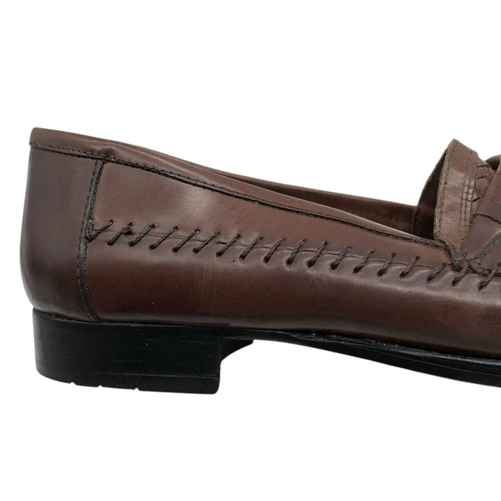 Stacy Adams STACY ADAMS Braided Tassel Loafers, Size 8.5/2M, Men's, Size 10.4" /saa013666 Men's 26.5cm genuine leather brown type Vintage Second Hand