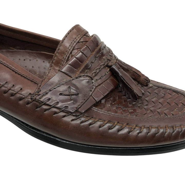 Stacy Adams STACY ADAMS Braided Tassel Loafers, Size 8.5/2M, Men's, Size 10.4" /saa013666 Men's 26.5cm genuine leather brown type Vintage Second Hand