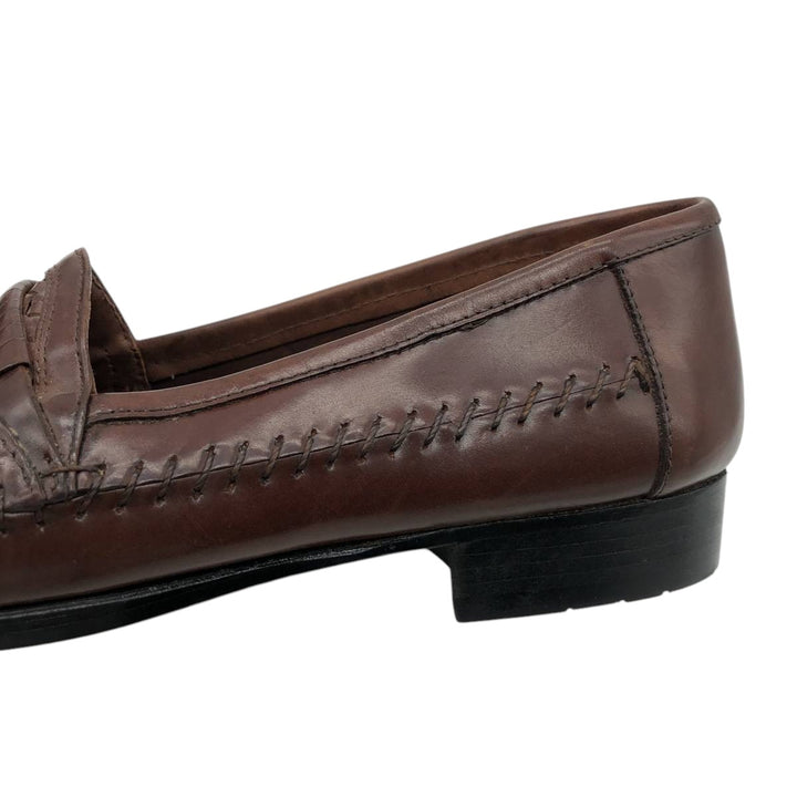 Stacy Adams STACY ADAMS Braided Tassel Loafers, Size 8.5/2M, Men's, Size 10.4" /saa013666 Men's 26.5cm genuine leather brown type Vintage Second Hand