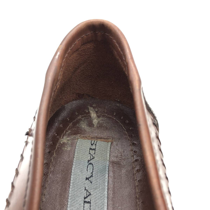 Stacy Adams STACY ADAMS Braided Tassel Loafers, Size 8.5/2M, Men's, Size 10.4" /saa013666 Men's 26.5cm genuine leather brown type Vintage Second Hand