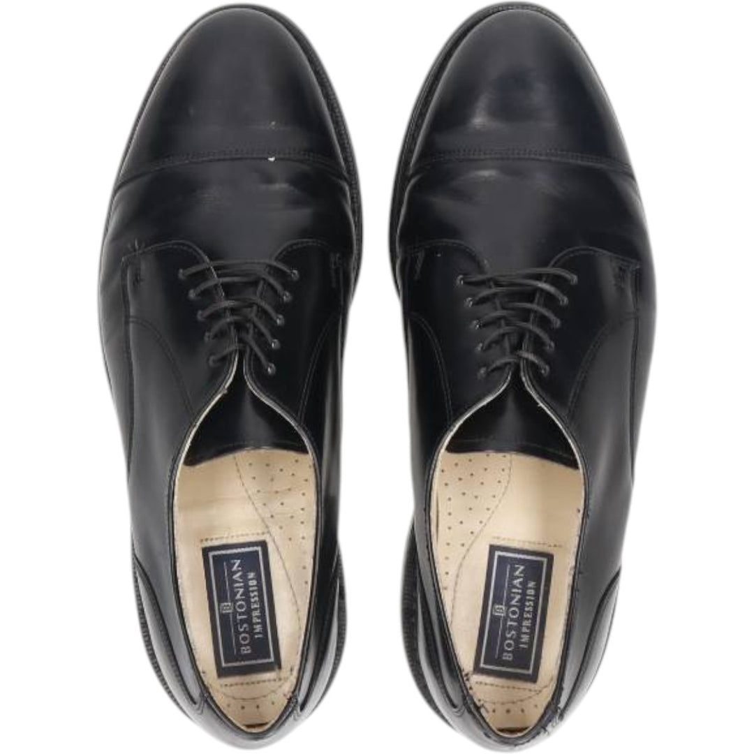 Bostonian IMPRESSION Straight Tip Shoes, Made in USA, Size 8 E/C Men's 26.0cm unclear black type Vintage Second Hand