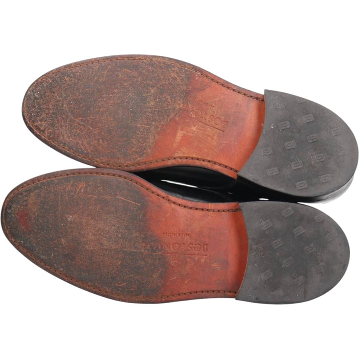 Bostonian IMPRESSION Straight Tip Shoes, Made in USA, Size 8 E/C Men's 26.0cm unclear black type Vintage Second Hand