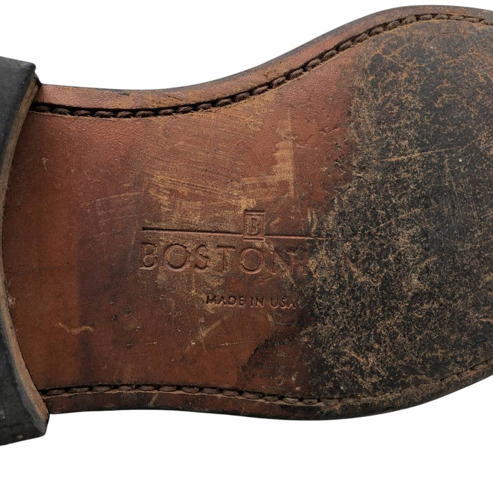 Bostonian IMPRESSION Straight Tip Shoes, Made in USA, Size 8 E/C Men's 26.0cm unclear black type Vintage Second Hand
