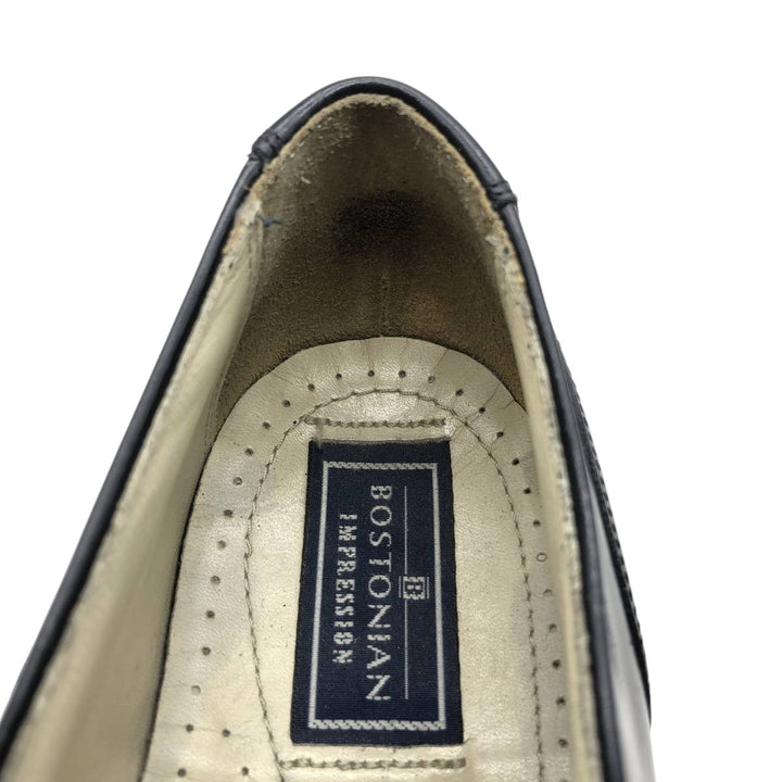 Bostonian IMPRESSION Straight Tip Shoes, Made in USA, Size 8 E/C Men's 26.0cm unclear black type Vintage Second Hand