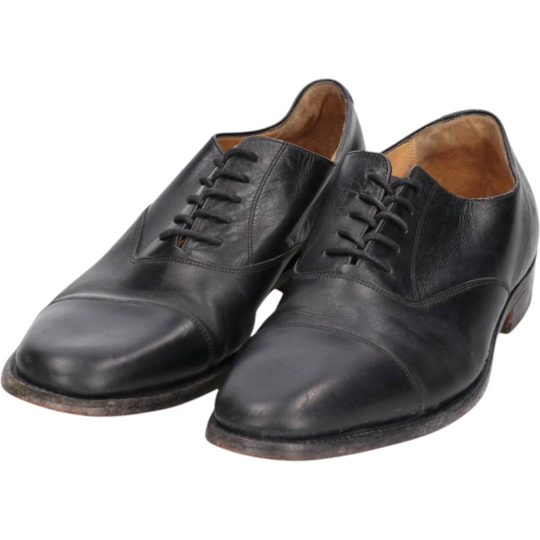 BOSSI MILANO straight tip shoes, size 8 Men's 26.0cm genuine leather black type Vintage Second Hand