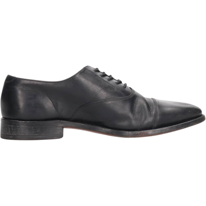 BOSSI MILANO straight tip shoes, size 8 Men's 26.0cm genuine leather black type Vintage Second Hand