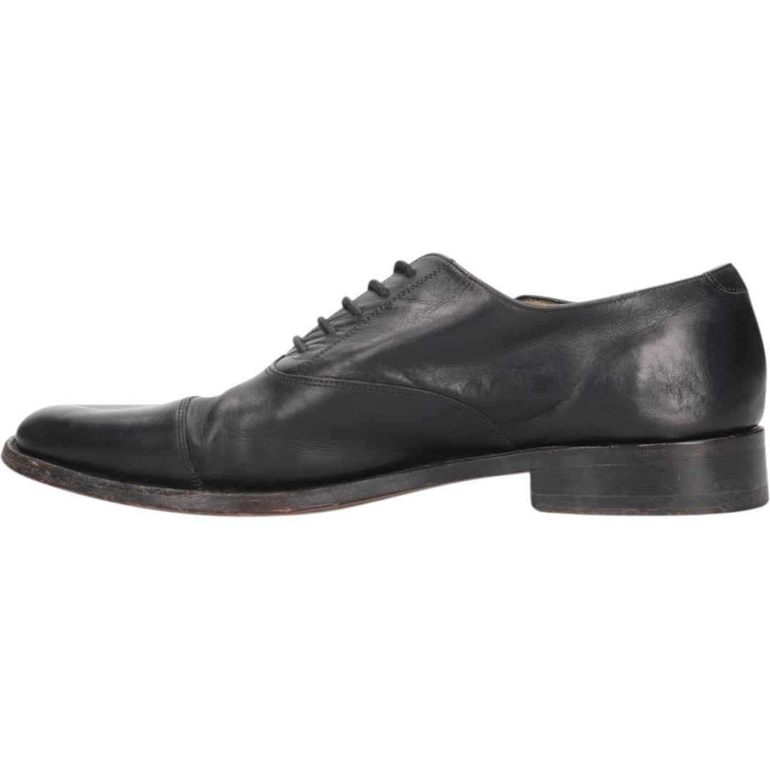 BOSSI MILANO straight tip shoes, size 8 Men's 26.0cm genuine leather black type Vintage Second Hand