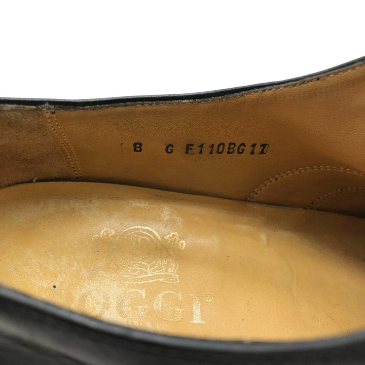 BOSSI MILANO straight tip shoes, size 8 Men's 26.0cm genuine leather black type Vintage Second Hand