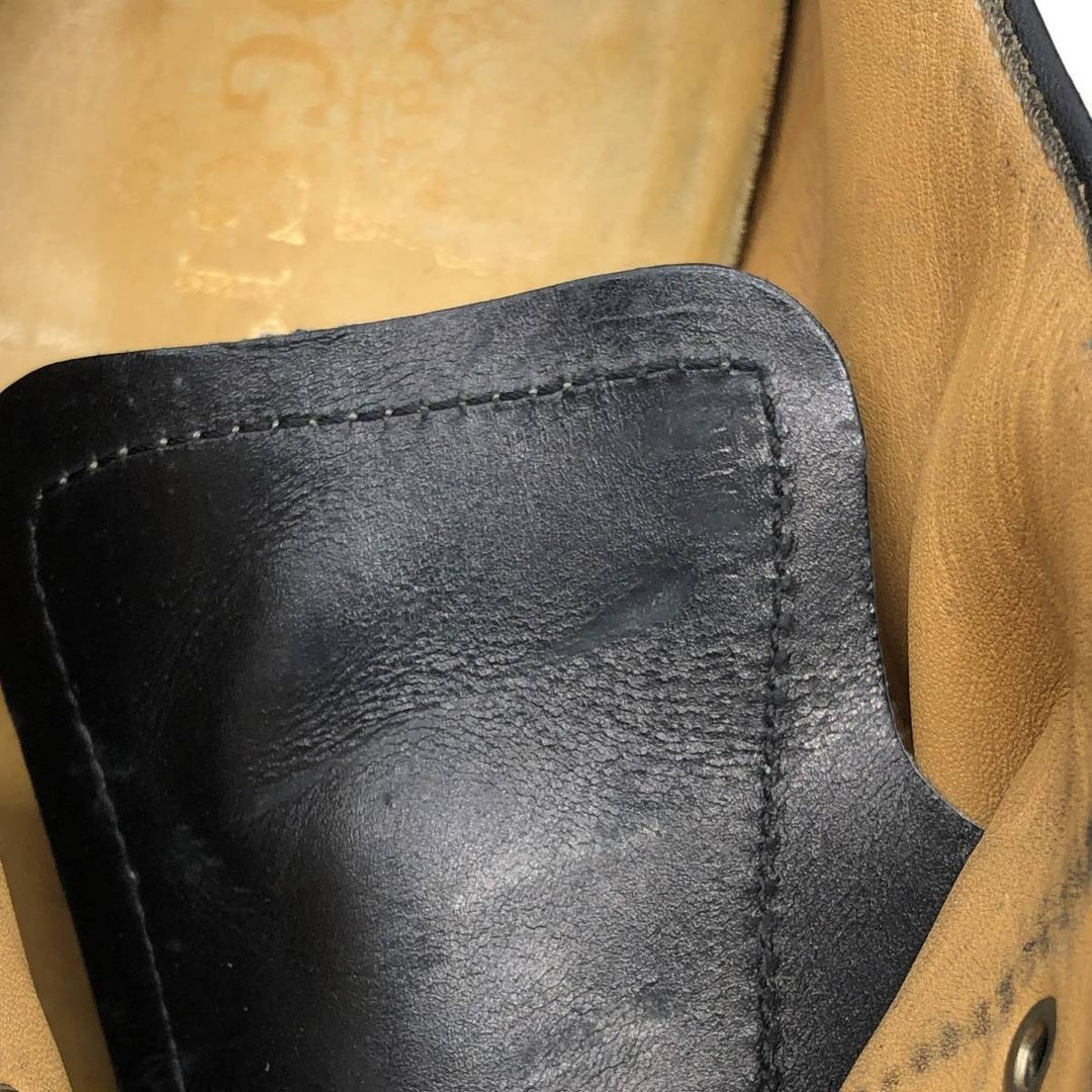 BOSSI MILANO straight tip shoes, size 8 Men's 26.0cm genuine leather black type Vintage Second Hand