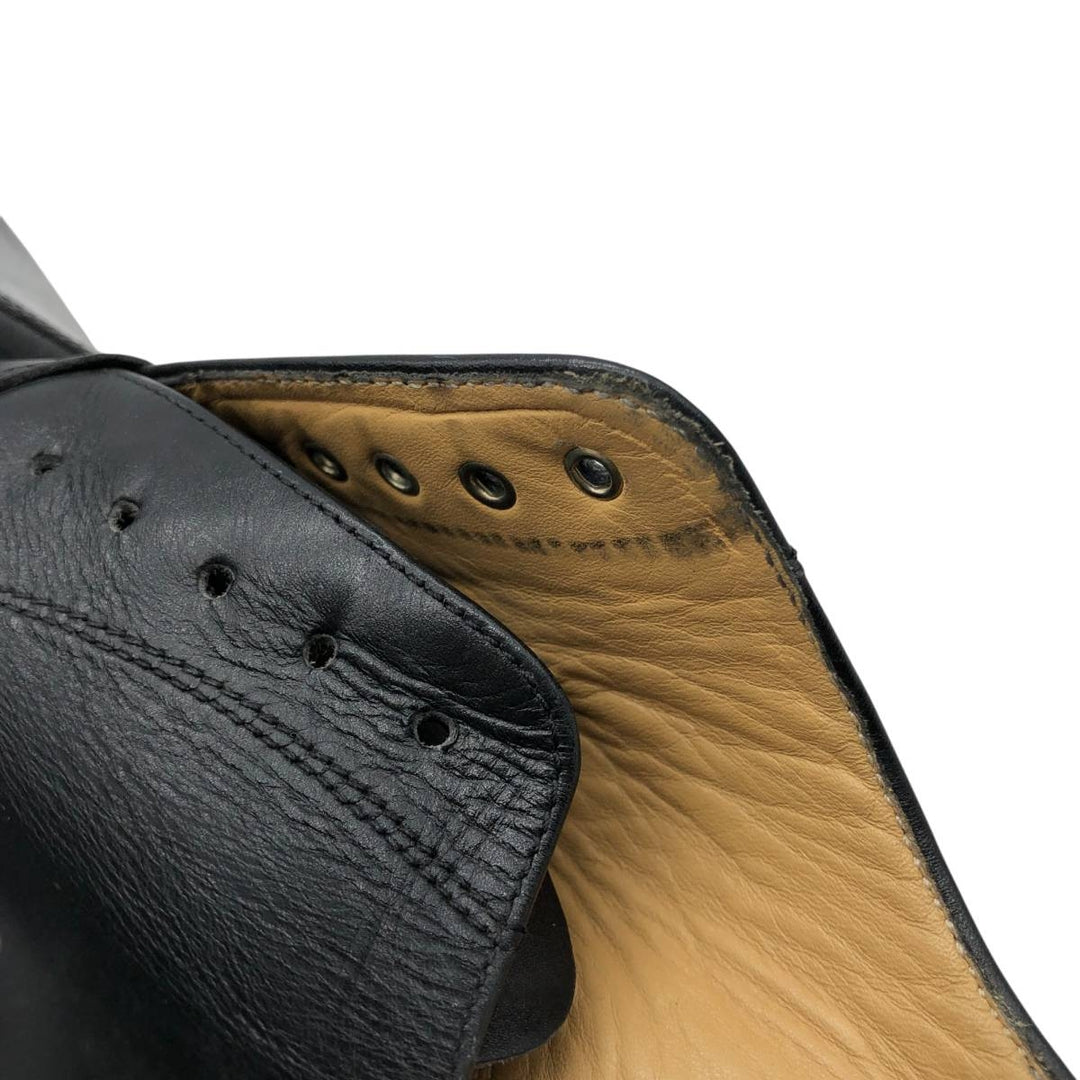 BOSSI MILANO straight tip shoes, size 8 Men's 26.0cm genuine leather black type Vintage Second Hand
