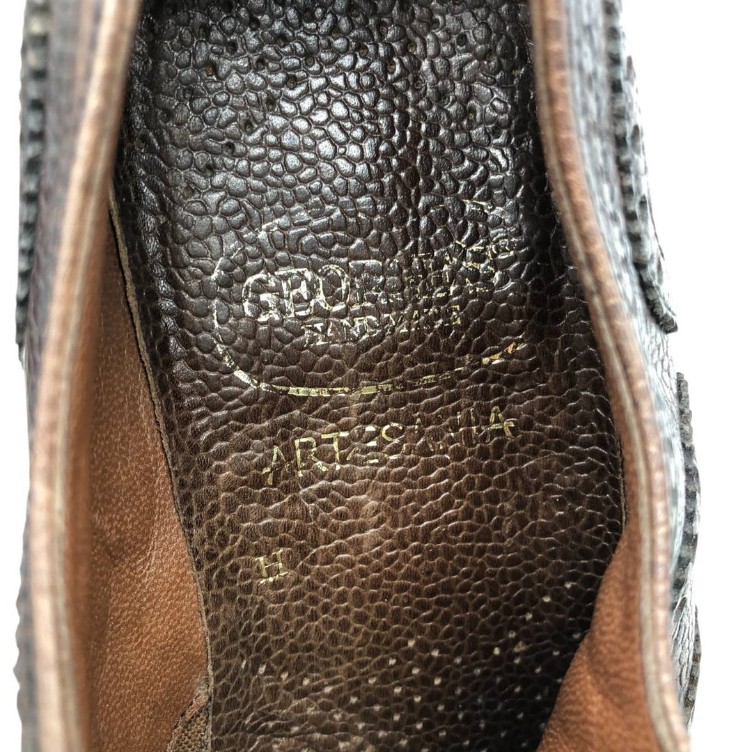 GEORGE'S Full Brogue Wingtip Shoes Men's 28.0cm unclear burgundy type Vintage Second Hand
