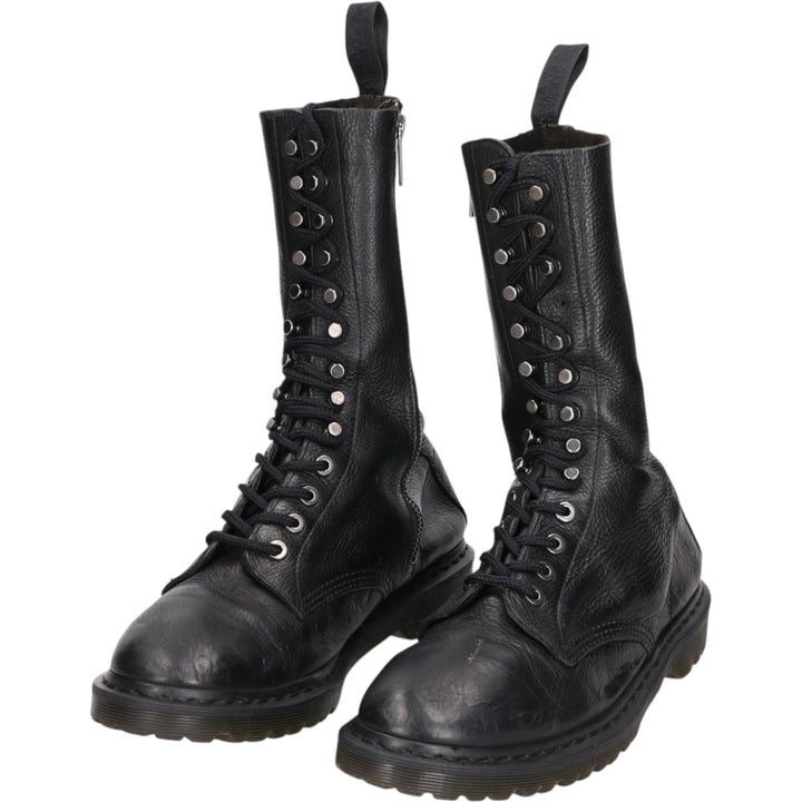 Dr. Martens 13-eye boots 9 Men's 28.0cm genuine leather black type Vintage Second Hand