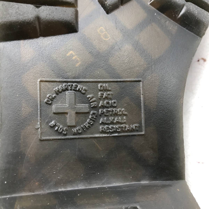 Dr. Martens 13-eye boots 9 Men's 28.0cm genuine leather black type Vintage Second Hand