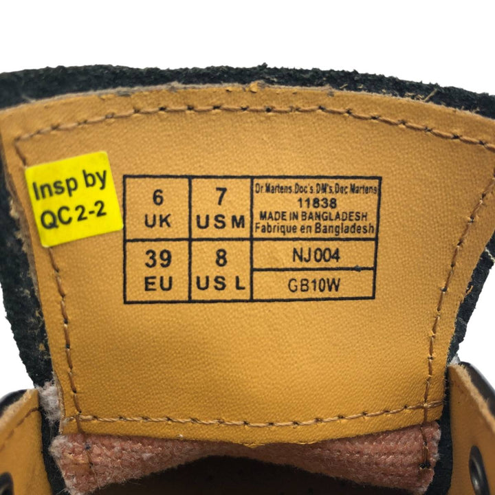 Dr. Martens 3-hole shoes 6 Men's 25.0cm genuine leather black type Vintage Second Hand