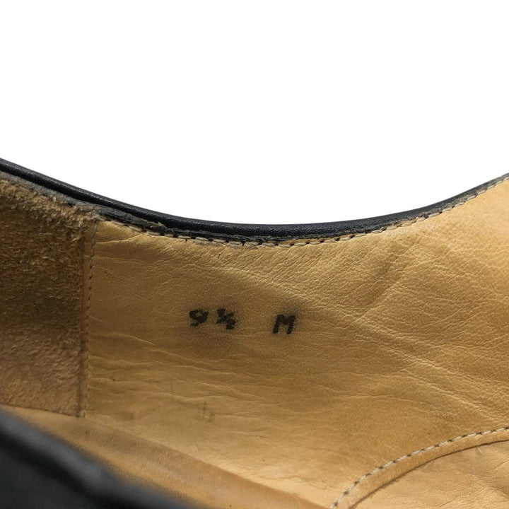 ALFANI Straight Tip Shoes, Made in Italy, Size 9 1/2 M Men's 27.5cm genuine leather black type Vintage Second Hand