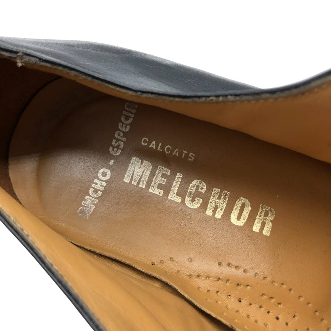 MELCHOR U-tip shoes Men's 26.0cm genuine leather black type Vintage Second Hand