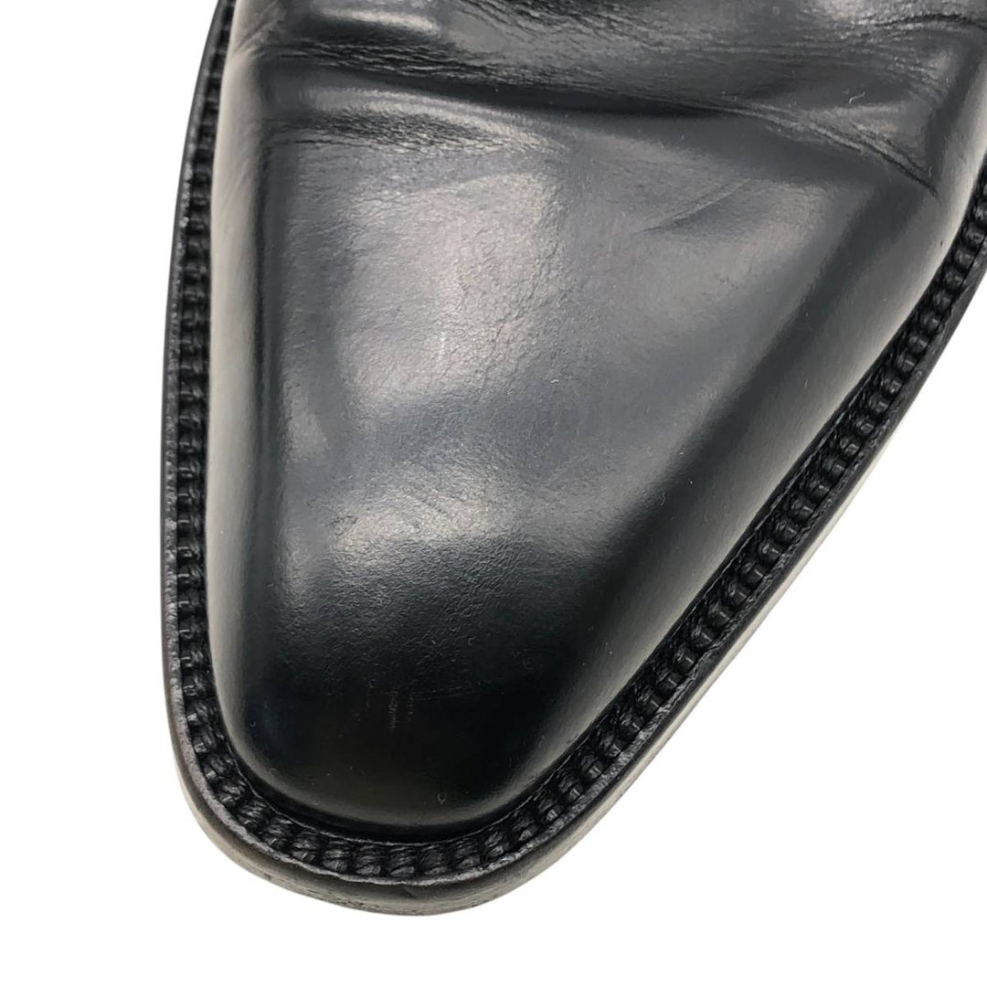 HUGO BOSS Plain Toe Shoes Made in Italy 9 Men's 27.5cm unclear black type Vintage Second Hand