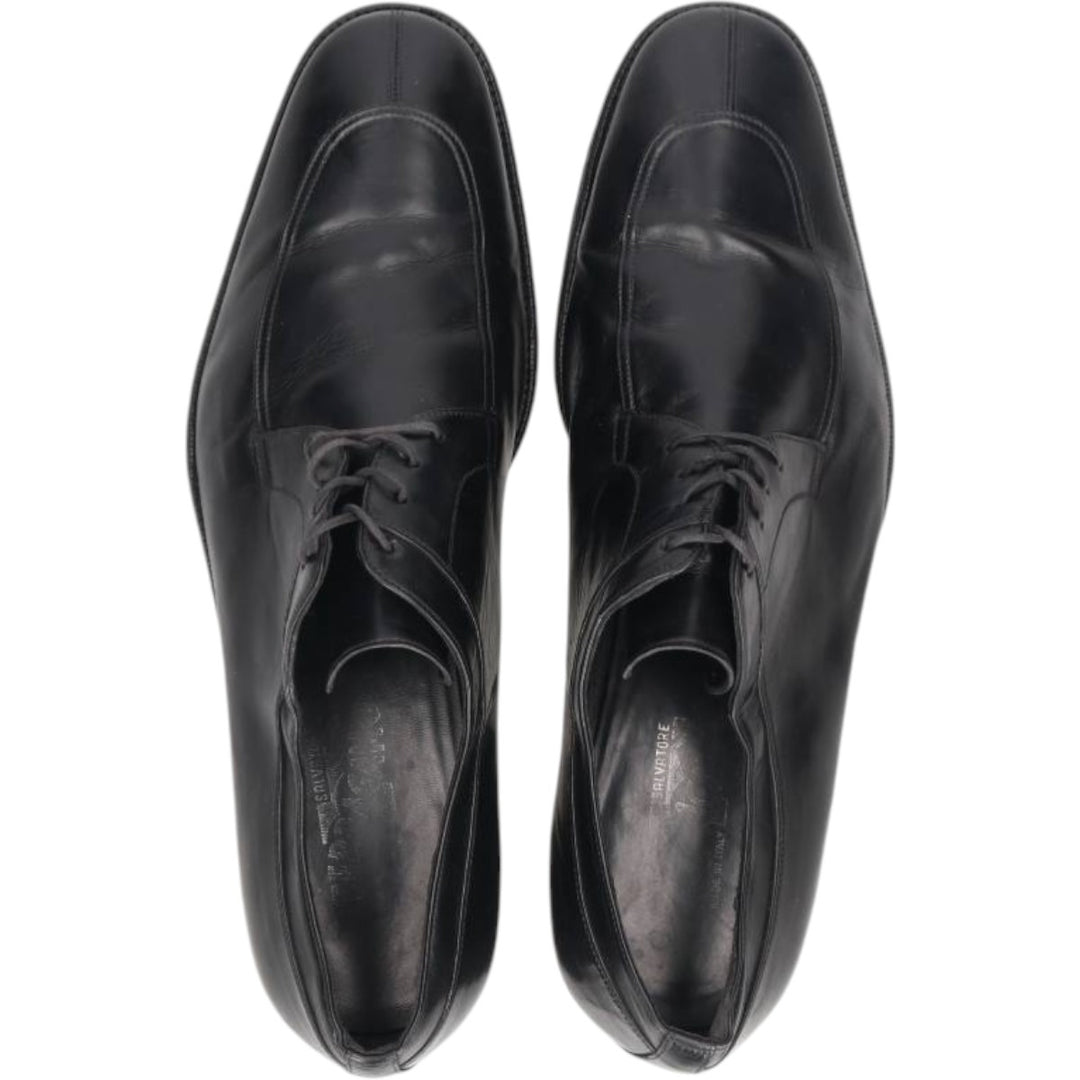 Salvatore Ferragamo U-tip shoes, Made in Italy, Size 10 1/2, 2E Men's 28.5cm unclear black type Vintage Second Hand