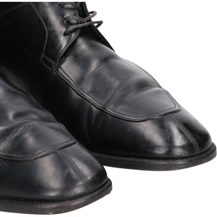 Salvatore Ferragamo U-tip shoes, Made in Italy, Size 10 1/2, 2E Men's 28.5cm unclear black type Vintage Second Hand